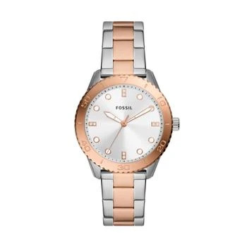 Fossil | Fossil Women's Dayle Three-Hand, Stainless Steel Watch 3折, 独家减免邮费