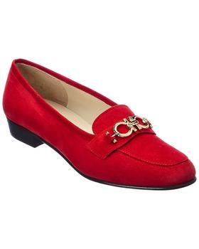 菲拉格慕芭蕾鞋, Salvatore Ferragamo | Salvatore Ferragamo Babs Suede Ballet Flat商品图片 8.4折