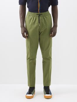 推荐Drawstring-waist organic-cotton cargo trousers商品