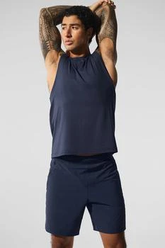 Alo | Conquer Muscle Tank - Navy,商家Alo yoga,价格¥300