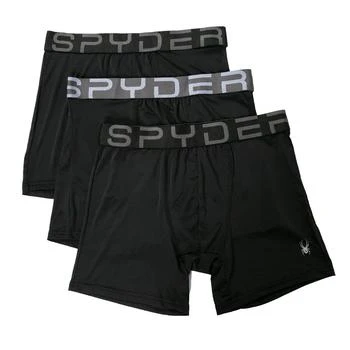Spyder | 3-Pack Nylon Boxer Briefs Black 4折×额外9.5折, 包邮包税, 独家减免邮费, 额外九五折