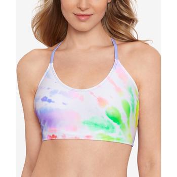 商品Juniors' Night Lights Lace-Up Bikini Top, Created for Macy's图片