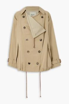 Isabel Marant | Dusika double-breasted cotton-twill trench coat,商家THE OUTNET US,价格¥5167