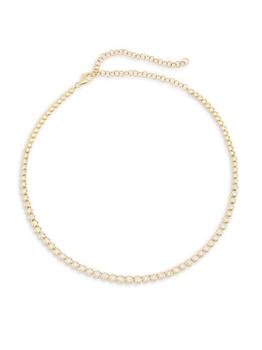 商品14K Yellow Gold & 3.53 TCW Diamond Bezel Tennis Necklace图片