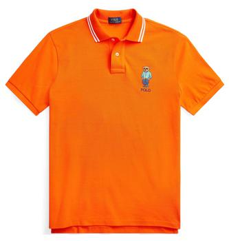 ralph lauren bear, Ralph Lauren | Polo Ralph Lauren Custom Bear Polo Contrast Piping Embroidery Orange商品图片 