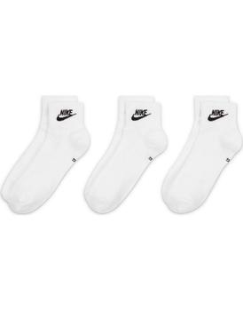 NIKE | Nike Everyday Essential 3 pack ankle socks in white商品图片,