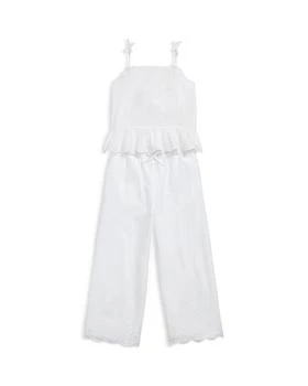 Ralph Lauren | Girls' Eyelet-Embroidered Cotton Top & Pants Set - Little Kid, Big Kid,商家Bloomingdale's,价格¥1385