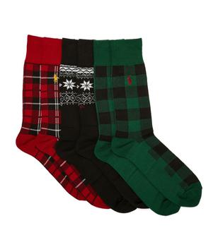Ralph Lauren | Fair Isle Holiday Socks (Pack of 3)商品图片,额外9折, 独家减免邮费, 额外九折
