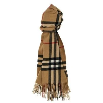 Burberry | Archive Beige Check Cashmere Scarf 6.4折, 满$75减$5, 满减