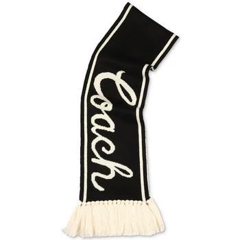 Coach | Women's Varsity Logo Knit Fringe-Trim Scarf 