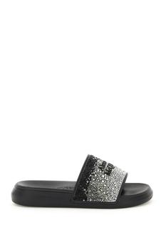 推荐Alexander Mcqueen Rubber Slides With Rhinestones商品