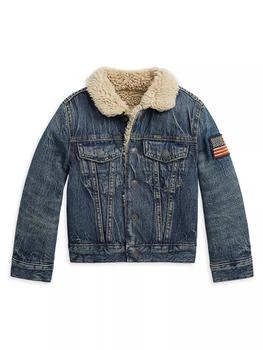 Ralph Lauren | Little Boy's & Boy's Sherpa-Trim Denim Jacket,商家Saks Fifth Avenue,价格¥1167