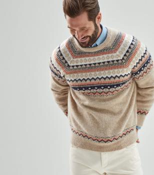 推荐Wool-Blend Fair Isle Sweater商品