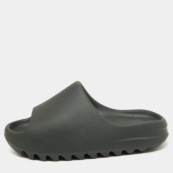 YEEZY, YEEZY | Yeezy Black Rubber Onyx Slide Sandals Size 37商品图片 7.5折