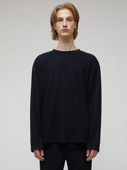GARMENT LABLE | Knit Long Sleeve T-Shirt_Black商品图片,7.7折×额外8.5折, 额外八五折