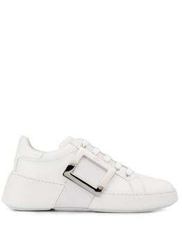 推荐ROGER VIVIER - Viv Skate Leather Sneakers商品