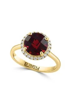 Effy | 14K Yellow Gold Garnet & Diamond Ring,商家Nordstrom Rack,价格¥4876