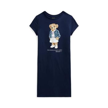 商品Big Girls Polo Bear Jersey T-shirt Dress图片