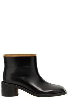 MM6 | MM6 Maison Margiela Square Toe Ankle Boots 7.6折