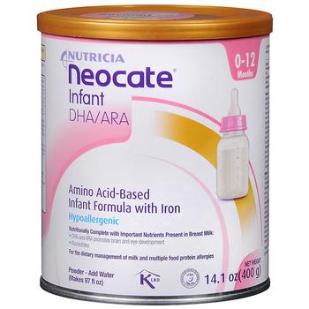 商品氨基酸配方婴儿1段奶粉 含铁 食物蛋白过敏体质适用图片