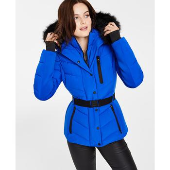 Michael Kors | Women's Faux-Fur-Trim Hooded Puffer Coat, Created for Macy's商品图片,7.5折×额外7折, 额外七折