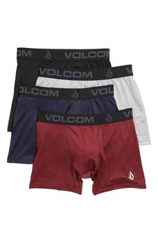 Volcom好不好, Volcom | Men's Assorted 4-Pack Performance Stretch Boxer Briefs商品图片 7.2折
