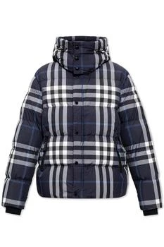 推荐Burberry Checked Hooded Puffer Jacket商品