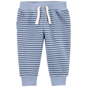 Carter's | Baby Boys Striped Pull-On Fleece Pants商品图片,
