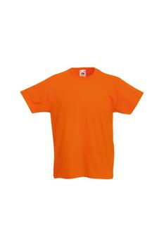 推荐Fruit Of The Loom Childrens/Kids Original Short Sleeve T-Shirt (Orange)商品