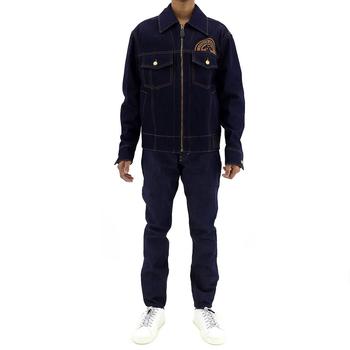 商品Roberto Cavalli | Men's Blue Forbidden F Cotton Denim Jacket,商家Jomashop,价格¥2915图片