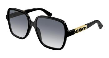 Gucci | Gucci Grey Gradient Square Ladies Sunglasses GG1189S 002 58商品图片,4.9折