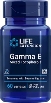 商品Life Extension | Life Extension Gamma E Mixed Tocopherols (60 Softgels),商家Life Extension,价格¥195图片