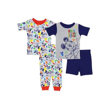 AME | Mickey Mouse Baby Boys Pajamas, 4 Piece Set商品图片,4折