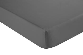 商品Easy care percale double fitted sheet charcoal图片