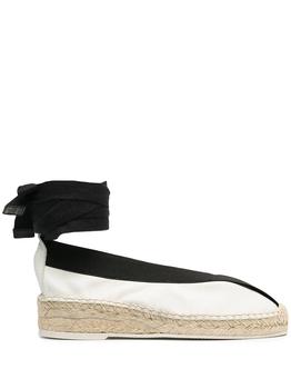 product flat leather espadrilles - women image