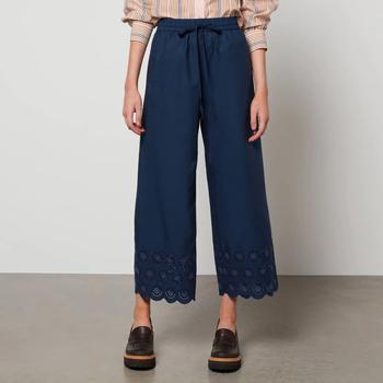商品See by Chloé | See By Chloe Women's Broderie Anglaise On Organic Cotton Trousers,商家Coggles,价格¥881图片