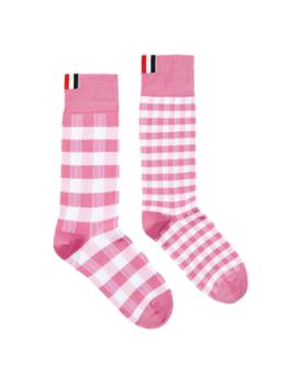 Thom Browne | THOM BROWNE FUN-MIX GINGHAM MID-CALF SOCKS商品图片,7.6折