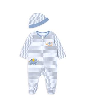 推荐Boys' Cotton Striped Elephant Footie & Hat Set - Baby商品
