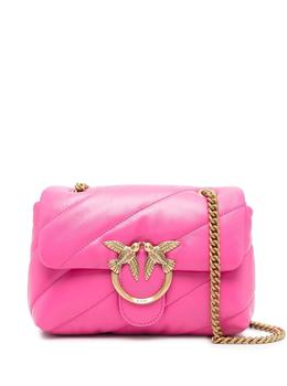 pinko bag链条包, PINKO | Shocking Pink Shoulder Bag in Sheep Nappa, Diagonal Quilted Processing, Gold Chain Shoulder Strap and Buckle with Logo, Dimensions: 21x15x9.5  ...商品图片 7.5折