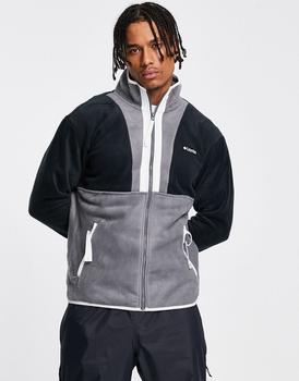 Columbia | Columbia Back Bowl full zip fleece jacket in black and grey商品图片,