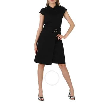 Burberry | Dulsie D-Ring Bonded Jersey Dress in Black 6折, 满$200减$10, 满减