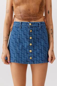 推荐Wrangler Printed Denim Mini Skirt商品