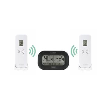 商品308-04747-Int Digital 12 or 24 Time Clock with Magnetic Back Dual Temperature Sensors, Set of 3图片