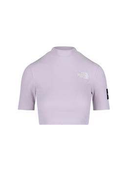 The North Face | The North Face Logo-Embroidered Ribbed Cropped Top商品图片,6.2折起