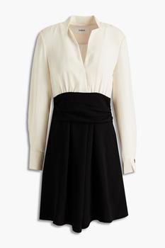 product Clelia two-tone crepe mini dress image