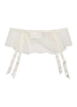 商品Simone Pérèle | Eden ivory lace suspender belt,商家Harvey Nichols,价格¥454图片