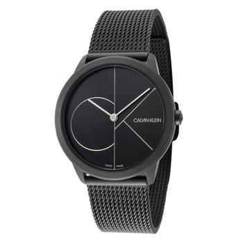 推荐Calvin Klein Men's K3M5245X Minimal 35mm Black Dial Stainless Steel Watch商品