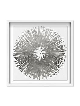 商品Oliver Gal | Sunburst Silver Abstract Shadowbox Art Print,商家Saks Fifth Avenue,价格¥9997图片