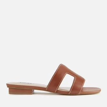 推荐Dune Women's Loupe Leather Mule Sandals - Tan商品