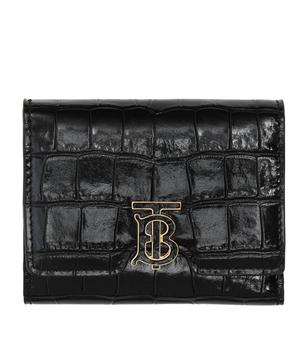 Burberry | Leather TB Monogram Folding Wallet商品图片,独家减免邮费